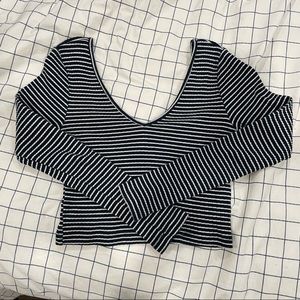 FREE WITH PURCHASE Topshop cropped long sleeve